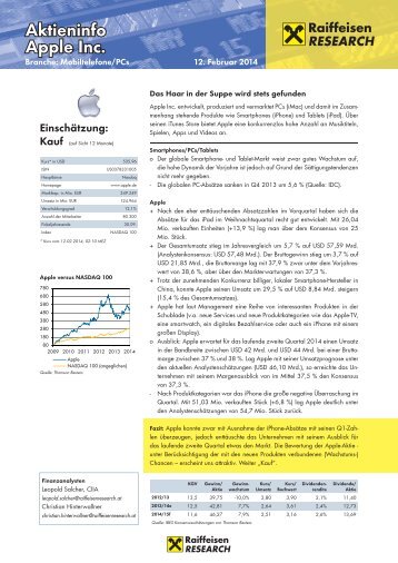 Aktieninfo Apple Inc. - boerse-live.at