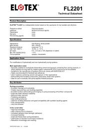 FL2201 Technical Datasheet - Elotex AG