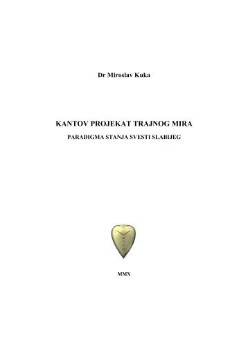 KANTOV PROJEKAT TRAJNOG MIRA - Kuka-grosmeister.com