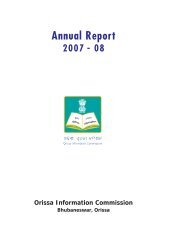 Annual Report - odisha information commission