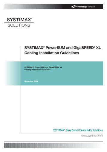 PowerSUM & GigaSPEED XL Cabling Installation Guidelines.pdf