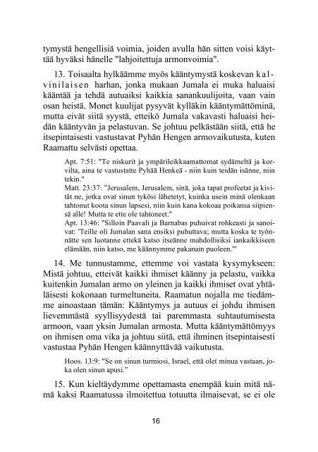 Raamattu opettaa.pdf - Suomen Tunnustuksellinen Luterilainen Kirkko