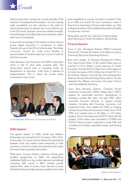 to Download the "Indo-US Business Magazine May-June 2011"