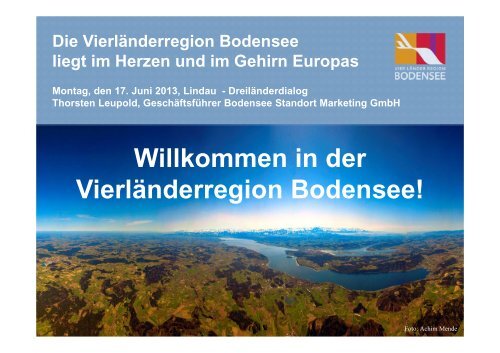 Willkommen in der VierlÃ¤nderregion Bodensee! - RM Austria