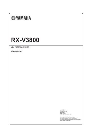 RX-V3800 - Yamaha