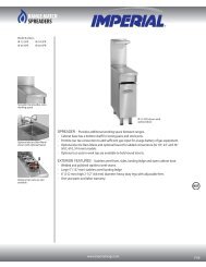 Specification Sheet - Imperial Range