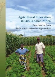 Agricultural Innovation in Sub-Saharan Africa experiencws ... - FARA