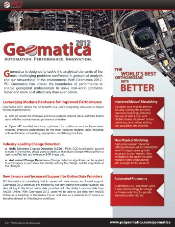 Geomatica 2012 Flyer - Gisat