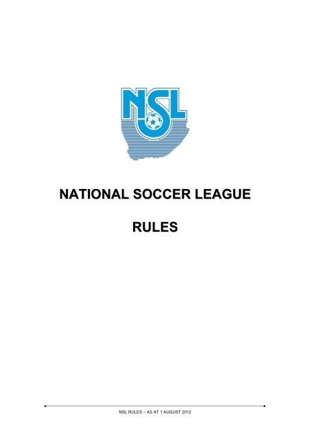 NSL Rules - SuperSport