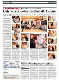 Lady, una cena da ricordare alla Cascina - Confcommercio Pistoia