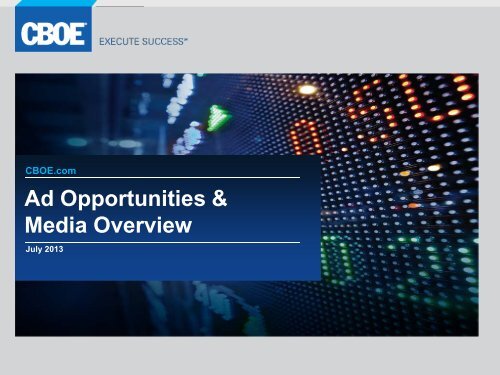 Media Overview - CBOE.com