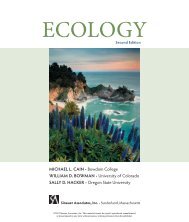 Ecology, Second Edition - Sinauer Associates