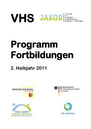 Programm Fortbildungen - Dischingen