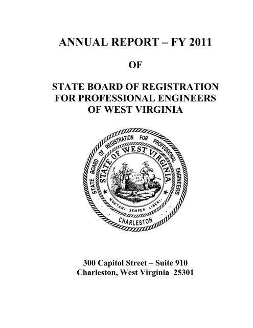 Annual Report A Fy 2011 West Virginia Legislature
