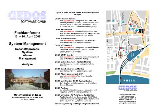 Fachkonferenz System-Management - GEDOS Software GmbH