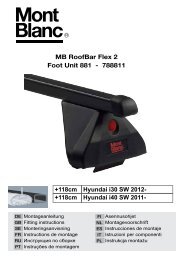 MB RoofBar Flex 2 Foot Unit 881 - 788811 +118cm Hyundai i30 SW ...