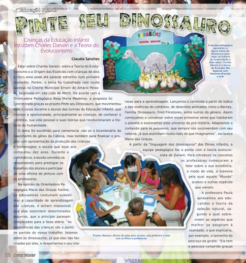 Crianças da Educação Infantil estudam Charles Darwin e a ... - Appai