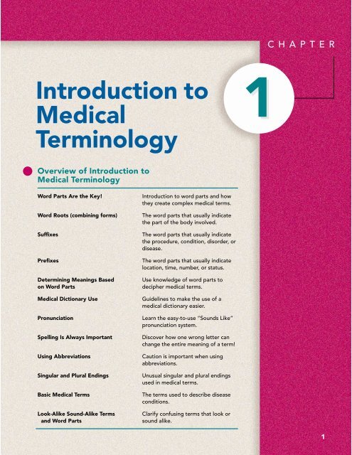 Introduction To Medical Terminology Malattie Metaboliche It