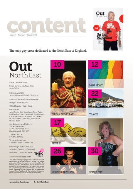 LGBT month - out! northeast magazine