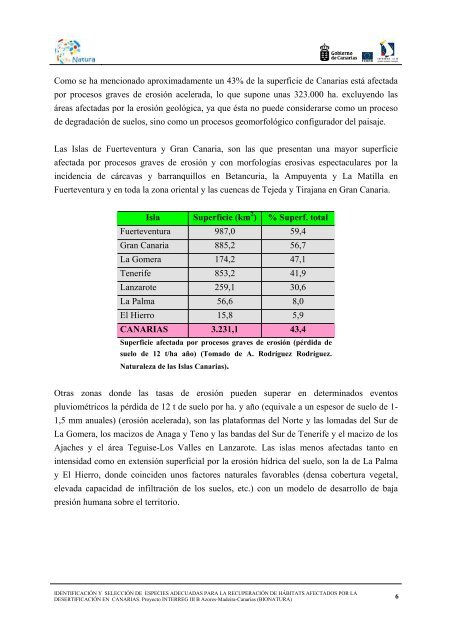 IdentificaciÃ³n y selecciÃ³n de especies ... - Interreg Bionatura