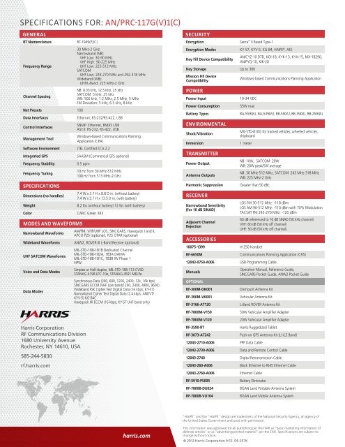 Bestseller: Harris Prc 117g Manual