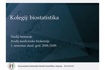 FBF statistika P1 mP.pdf - Medicinski fakultet Rijeka