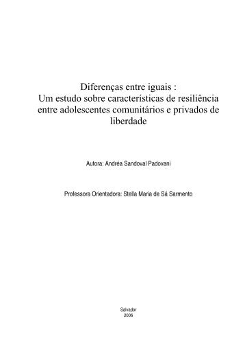 DiferenÃ§as entre iguais - BVS Psicologia ULAPSI Brasil