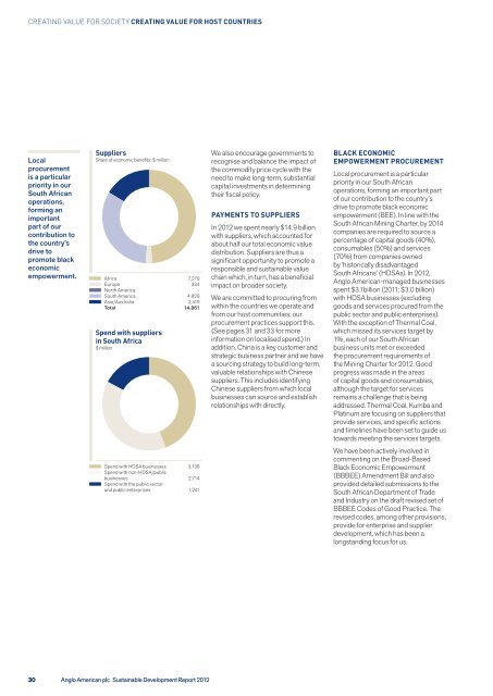 Creating Value with the Future in Mind - Anglo American South Africa