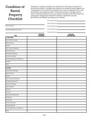 Condition of Rental Property Checklist - PDF - uvu.edu