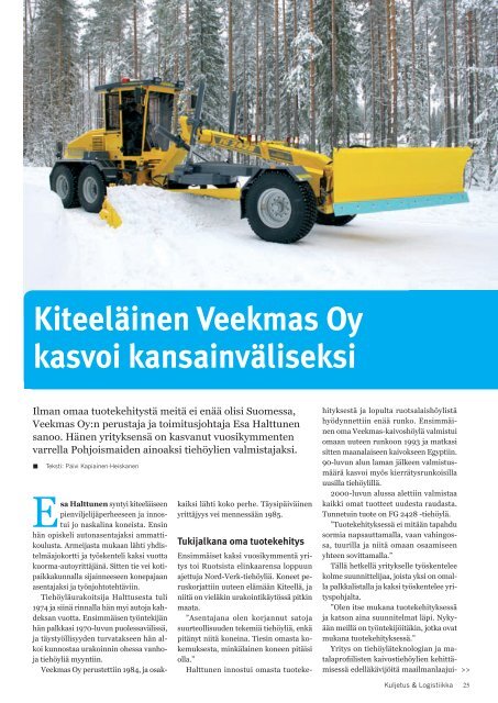 Kuljetus & Logistiikka 5 / 2014