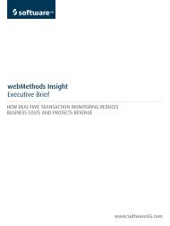 webMethods Insight Executive Brief - Software AG