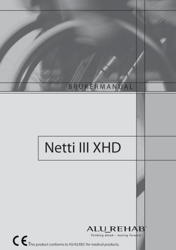 Brukermanual Netti III XHD - Alu Rehab