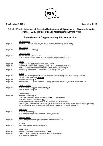 Gloucester Small Operators Part 3 - The PSV Circle Website