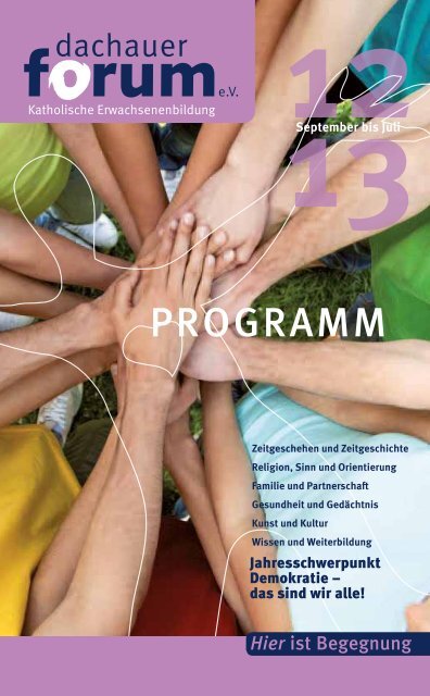 PROGRAMM - Dachauer Forum