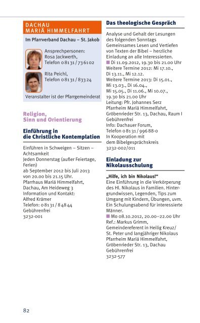 PROGRAMM - Dachauer Forum