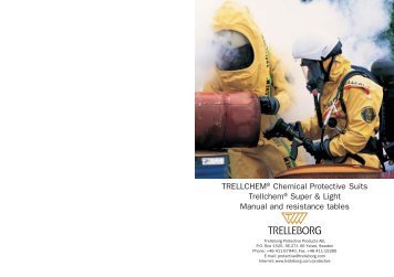 TRELLCHEMÂ® Chemical Protective Suits TrellchemÂ® Super & Light ...