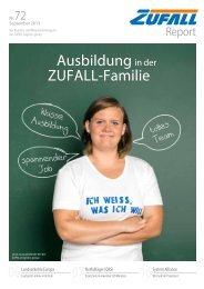 ZUFALL Report Nr. 72, September 2013 - Friedrich Zufall GmbH ...