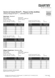 Gamme de livraison M-Tech L – Plaques en ... - Georg Martin GmbH