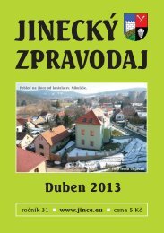 JineckÃ½ zpravodaj - duben 2013 - Jince