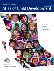 BC Atlas of Child Development - Human Early Learning Partnership ...