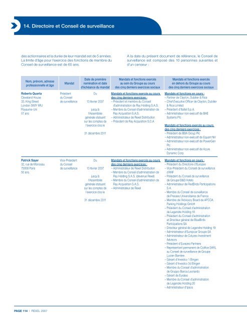 Document de rÃ©fÃ©rence 2007 - Rexel