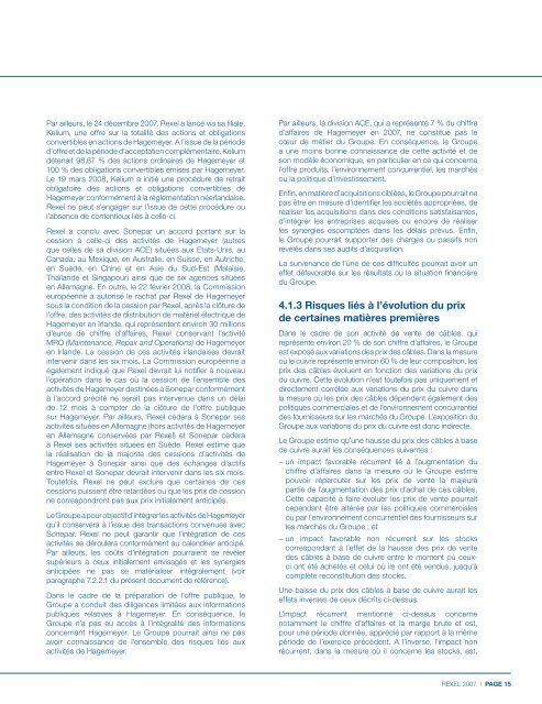 Document de rÃ©fÃ©rence 2007 - Rexel