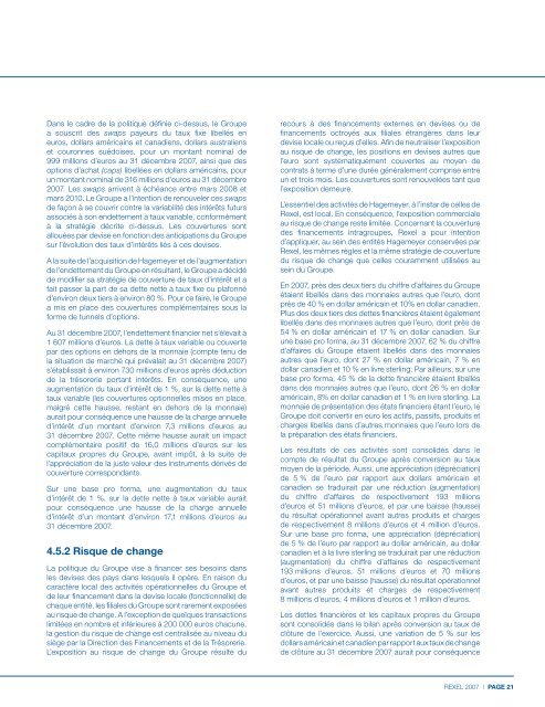 Document de rÃ©fÃ©rence 2007 - Rexel