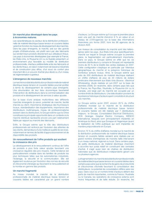 Document de rÃ©fÃ©rence 2007 - Rexel