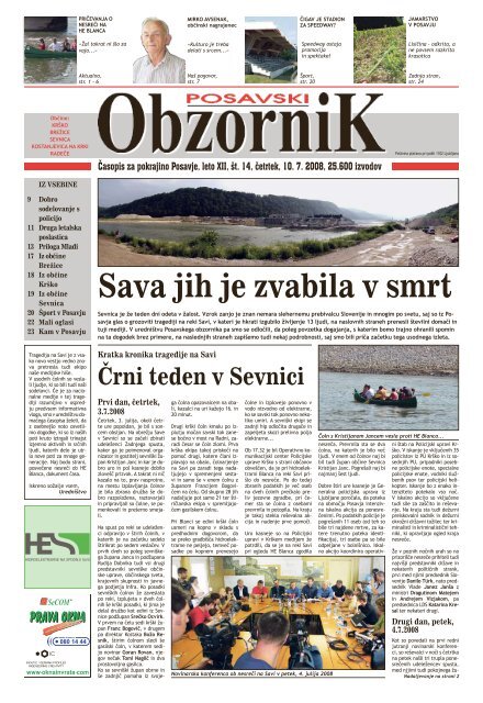 Posavski obzornik 19/07 - najbolj brane novice iz Posavja