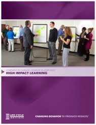 introduction to high iMpact learning - Life Cycle Engineering