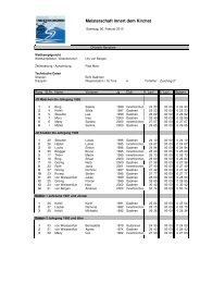 Meisterschaft innert dem Kirchet - Skiclub Innertkirchen