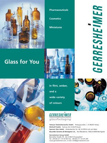 Glass for You - Gerresheimer