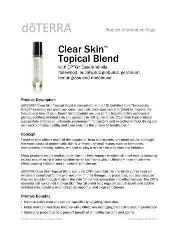 Clear Skin™ Topical Blend - dōTERRA - Essential Oils