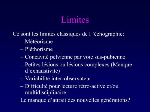 (je l'espÃ¨re) LUDIQUE Ã L'ÃCHOGRAPHIE DU TUBE DIGESTIF